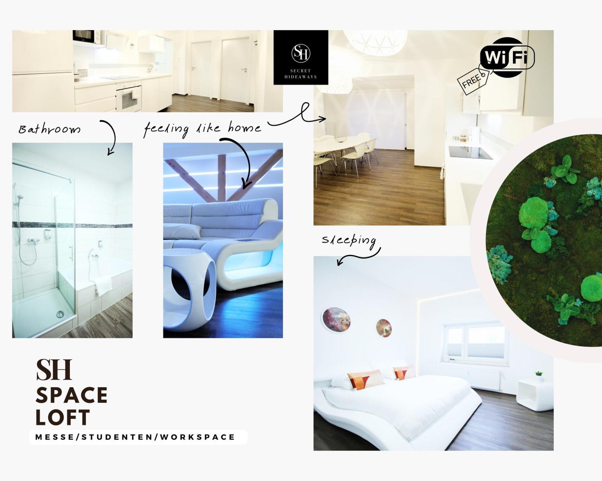 Secret Hideaways Space Loft Wohndesign Auf 2 Etagen L 450M Bis Uni Дуйсбург Экстерьер фото